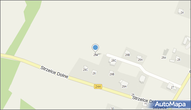Strzelce Dolne, Strzelce Dolne, 26e, mapa Strzelce Dolne