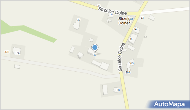 Strzelce Dolne, Strzelce Dolne, 37, mapa Strzelce Dolne