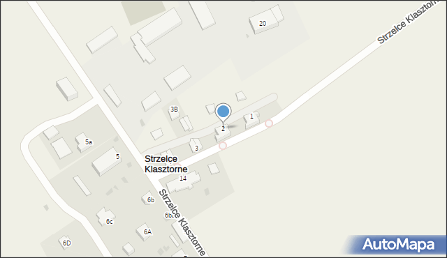 Strzelce Klasztorne, Strzelce Klasztorne, 2, mapa Strzelce Klasztorne