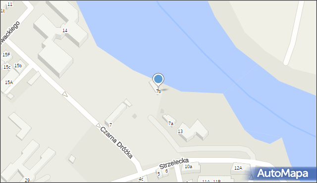 Strzelce Krajeńskie, Strzelecka, 7b, mapa Strzelce Krajeńskie