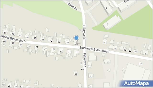 Strzelce Opolskie, Strzelców Bytomskich, 22, mapa Strzelce Opolskie
