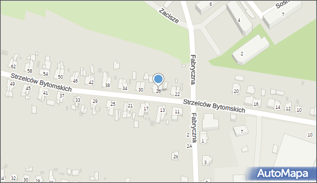 Strzelce Opolskie, Strzelców Bytomskich, 26, mapa Strzelce Opolskie