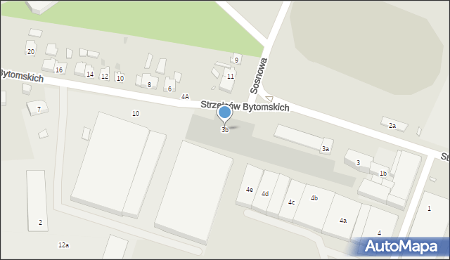 Strzelce Opolskie, Strzelców Bytomskich, 3b, mapa Strzelce Opolskie