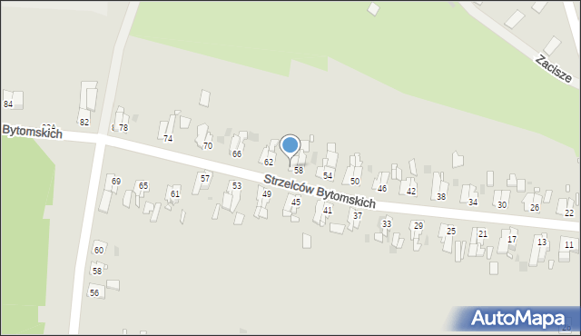 Strzelce Opolskie, Strzelców Bytomskich, 60, mapa Strzelce Opolskie