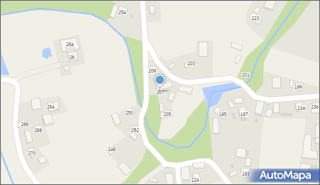 Strzelce Wielkie, Strzelce Wielkie, 207, mapa Strzelce Wielkie