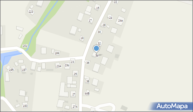 Strzelce Wielkie, Strzelce Wielkie, 34, mapa Strzelce Wielkie