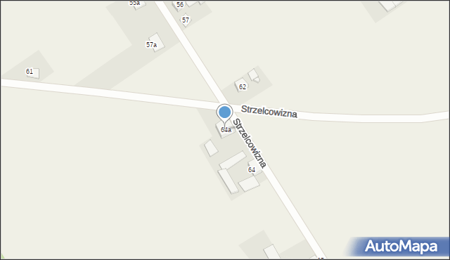 Strzelcowizna, Strzelcowizna, 64a, mapa Strzelcowizna
