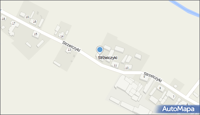 Strzelczyki, Strzelczyki, 12, mapa Strzelczyki