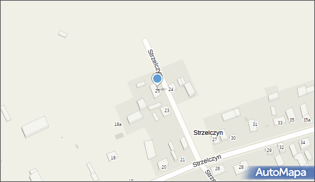 Strzelczyn, Strzelczyn, 25, mapa Strzelczyn