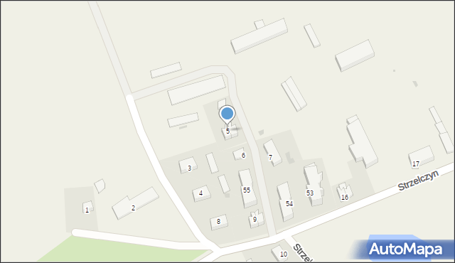 Strzelczyn, Strzelczyn, 5, mapa Strzelczyn