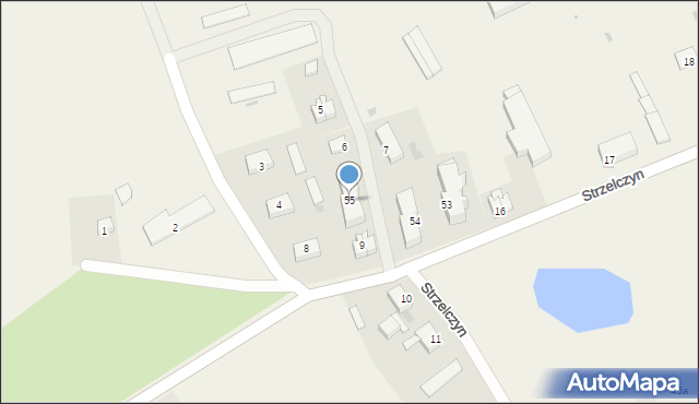 Strzelczyn, Strzelczyn, 55, mapa Strzelczyn
