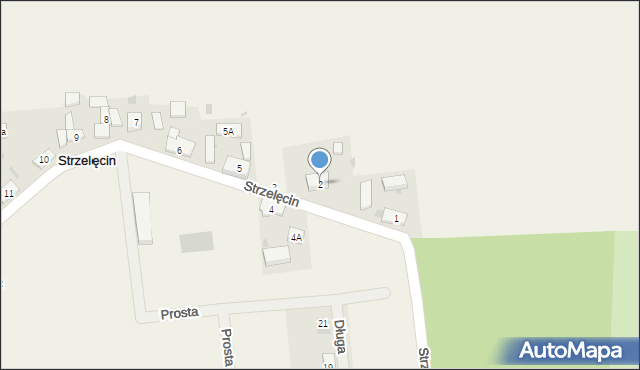Strzelęcin, Strzelęcin, 2, mapa Strzelęcin