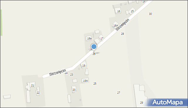Strzelęcin, Strzelęcin, 26, mapa Strzelęcin