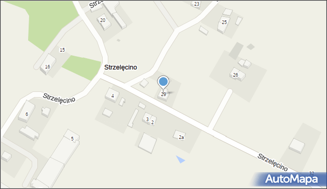 Strzelęcino, Strzelęcino, 29, mapa Strzelęcino