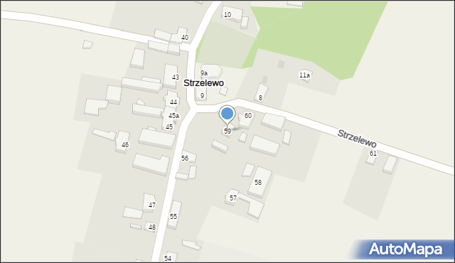 Strzelewo, Strzelewo, 59, mapa Strzelewo