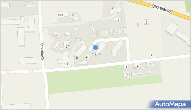 Strzelewo, Strzelewo, 22, mapa Strzelewo