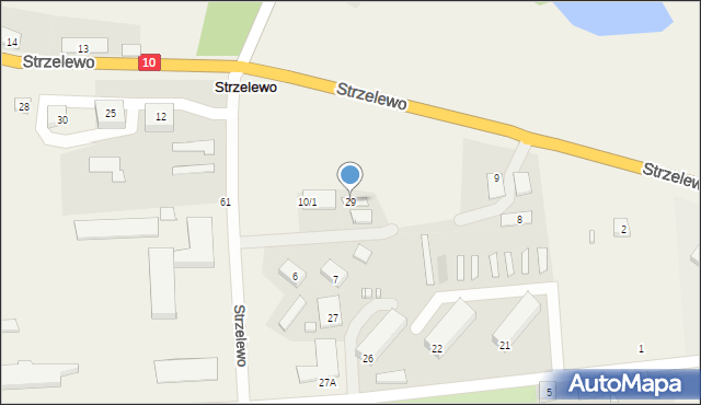 Strzelewo, Strzelewo, 29, mapa Strzelewo