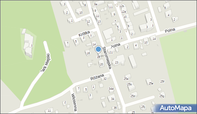 Strzelin, Staromiejska, 18, mapa Strzelin