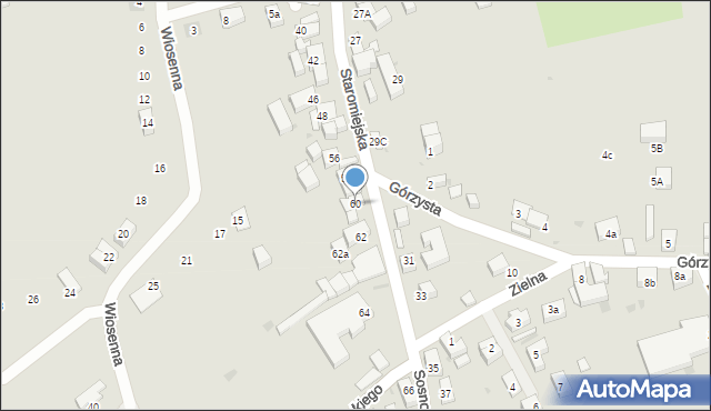 Strzelin, Staromiejska, 60, mapa Strzelin