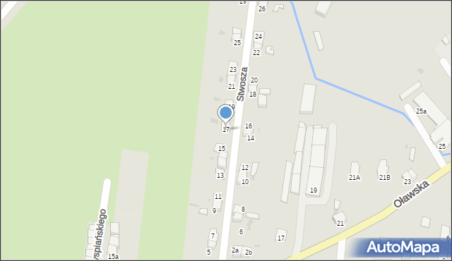 Strzelin, Stwosza Wita, 17, mapa Strzelin