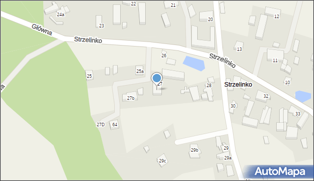 Strzelinko, Strzelinko, 27A, mapa Strzelinko