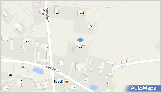 Strzelinko, Strzelinko, 12, mapa Strzelinko