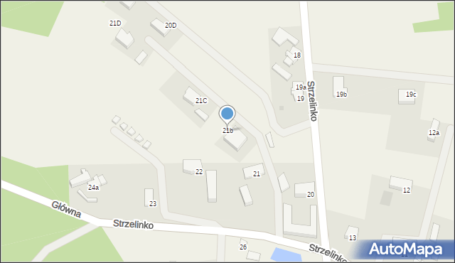 Strzelinko, Strzelinko, 21b, mapa Strzelinko