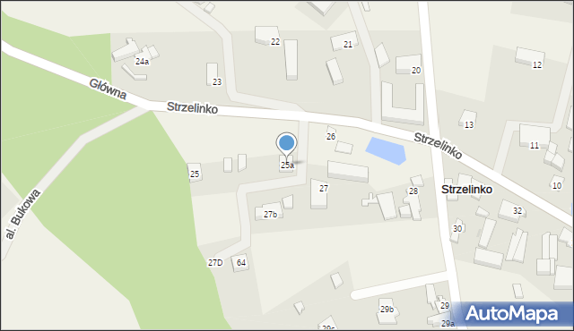 Strzelinko, Strzelinko, 25a, mapa Strzelinko