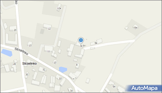 Strzelinko, Strzelinko, 9, mapa Strzelinko