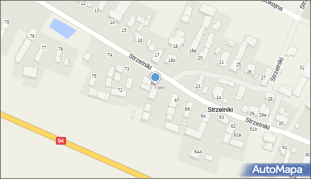 Strzelniki, Strzelniki, 69, mapa Strzelniki