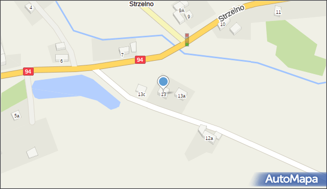 Strzelno, Strzelno, 13, mapa Strzelno