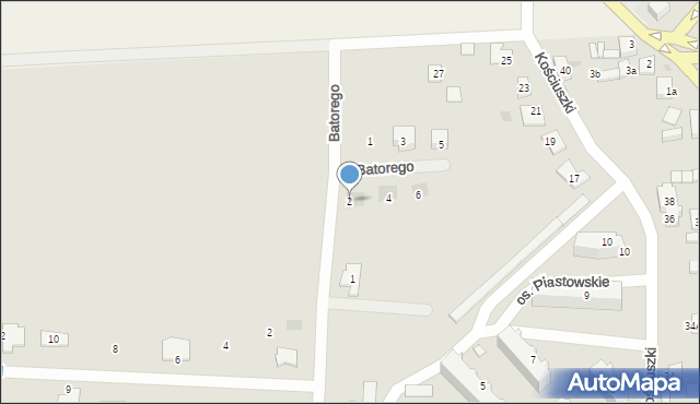 Strzelno, Stefana Batorego, 2, mapa Strzelno