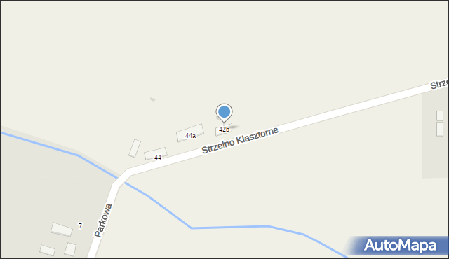 Strzelno Klasztorne, Strzelno Klasztorne, 42b, mapa Strzelno Klasztorne
