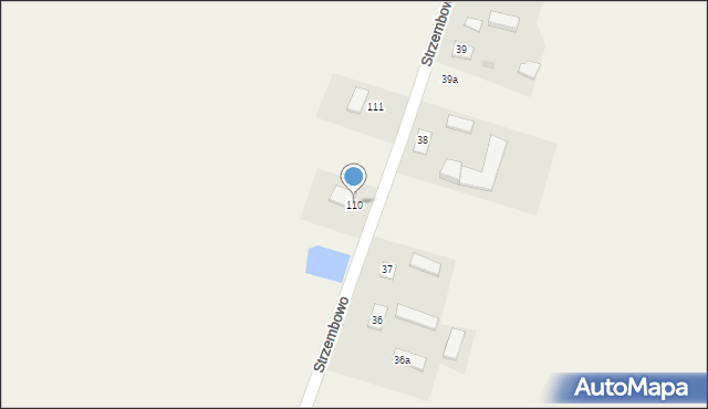 Strzembowo, Strzembowo, 110, mapa Strzembowo