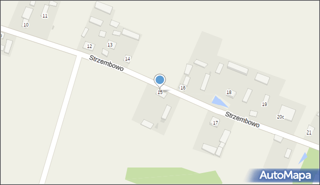 Strzembowo, Strzembowo, 15, mapa Strzembowo