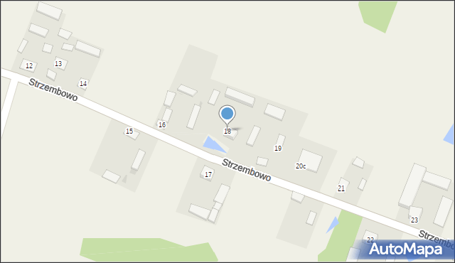 Strzembowo, Strzembowo, 18, mapa Strzembowo