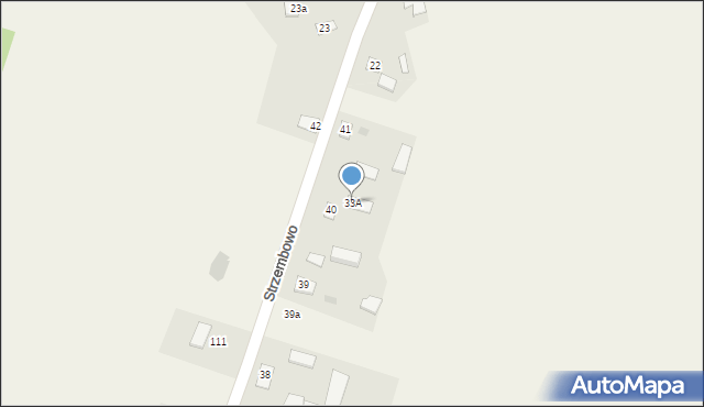 Strzembowo, Strzembowo, 33A, mapa Strzembowo