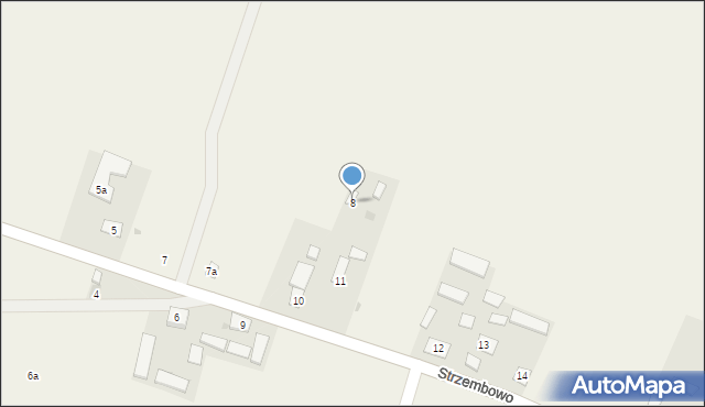 Strzembowo, Strzembowo, 8, mapa Strzembowo