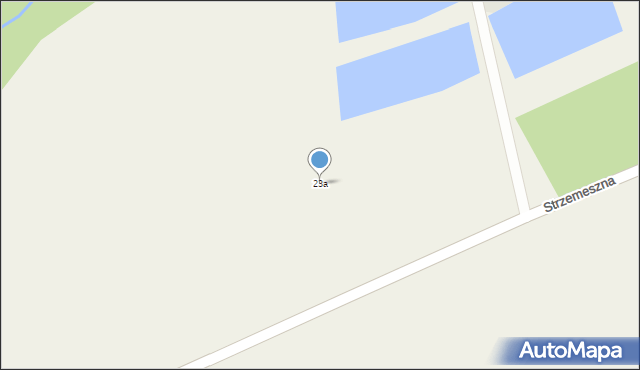 Strzemeszna, Strzemeszna, 23a, mapa Strzemeszna