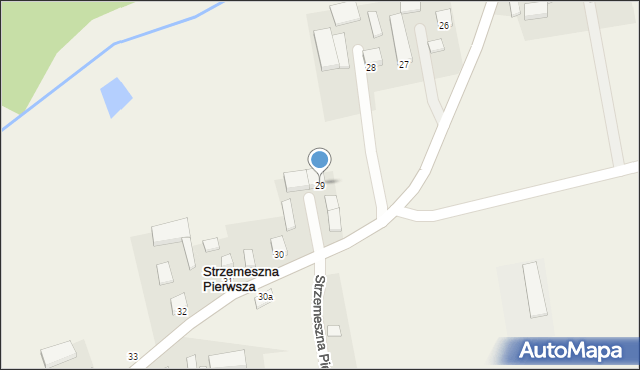 Strzemeszna Pierwsza, Strzemeszna Pierwsza, 29, mapa Strzemeszna Pierwsza