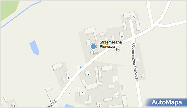 Strzemeszna Pierwsza, Strzemeszna Pierwsza, 32, mapa Strzemeszna Pierwsza