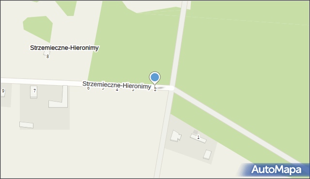 Strzemieczne-Hieronimy, Strzemieczne-Hieronimy, 2, mapa Strzemieczne-Hieronimy