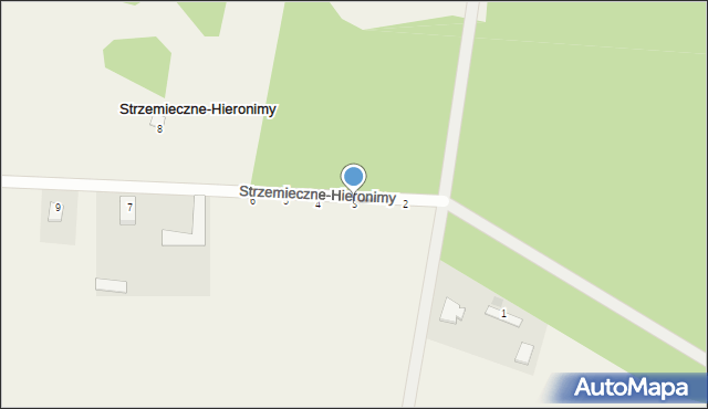 Strzemieczne-Hieronimy, Strzemieczne-Hieronimy, 3, mapa Strzemieczne-Hieronimy