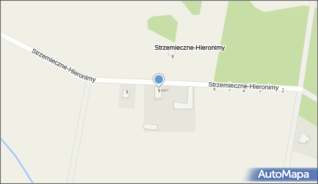 Strzemieczne-Hieronimy, Strzemieczne-Hieronimy, 7, mapa Strzemieczne-Hieronimy