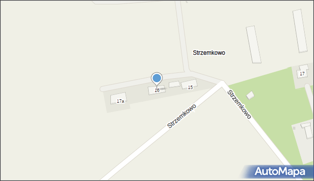 Strzemkowo, Strzemkowo, 16, mapa Strzemkowo