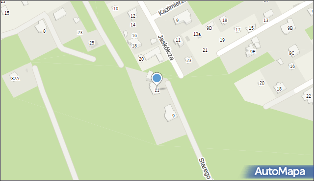 Strzeniówka, Starego Dębu, 11, mapa Strzeniówka