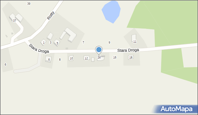 Strzepcz, Stara Droga, 14, mapa Strzepcz