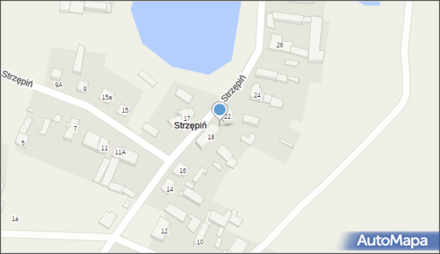 Strzępiń, Strzępiń, 20, mapa Strzępiń