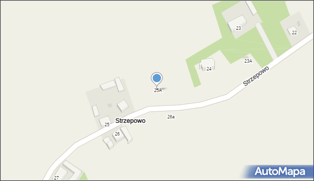 Strzepowo, Strzepowo, 25A, mapa Strzepowo