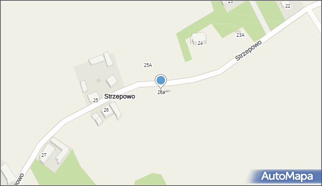 Strzepowo, Strzepowo, 26a, mapa Strzepowo